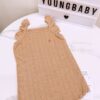 y1281 - Baby Girl Flying Sleeves Bear Romper - 图片 4