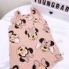 y1281 - Baby Girl Flying Sleeves Bear Romper - 图片 15