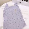 y1281 - Baby Girl Flying Sleeves Bear Romper - 图片 20