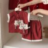 y1319 - CNY Red WU SHI ZI Suit - Image 1