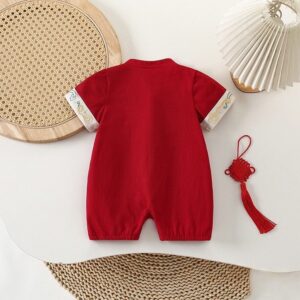 y1269 - CNY Red Little Tang Style Jumper - 图片 3