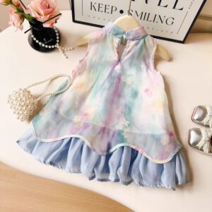 y1227 - CNY 3D Flower Blend Dress - 图片 4