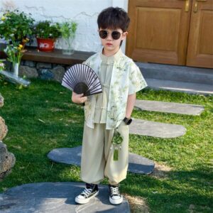 y1247 - CNY Chinese-style Shirt With Frog Buttons - 图片 5