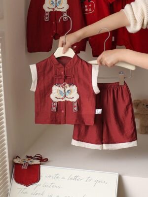 y1319 - CNY Red WU SHI ZI Suit - 图片 5