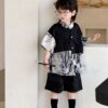 y1251 - CNY Style Lightweight Short-Sleeve Outfit Set - 图片 2