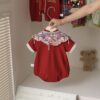 y1298 - CNY Carp Leaps Over The Dragon Gate Romper - 图片 4