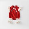 y1294 - CNY Red Flying Sleeves Romper - Image 5