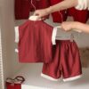 y1319 - CNY Red WU SHI ZI Suit - Image 3