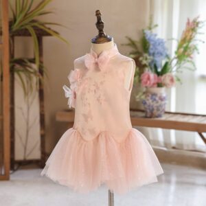 y1261 - CNY Premium Bowknot Qipao Dress - 图片 4