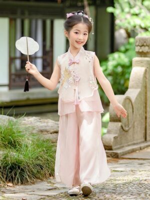 y1228 - CNY Pink Floral Frog Set - 图片 3