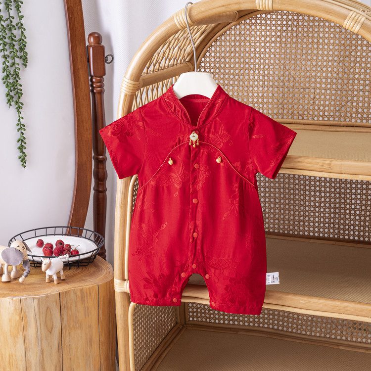 y1229 - CNY Red & Golden Cheongsam Jumper - 图片 5