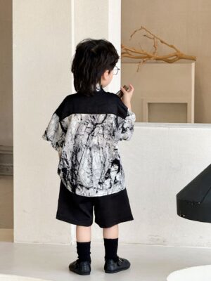 y1251 - CNY Style Lightweight Short-Sleeve Outfit Set - 图片 5