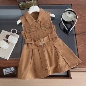 y1224 - Fashion Denim Sleeveless Dress - 图片 2