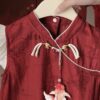 y1299 - CNY Red Goldfish Dress - Image 3