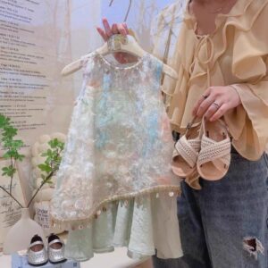 y1226 - Colorful Sleeveless Vest Dress