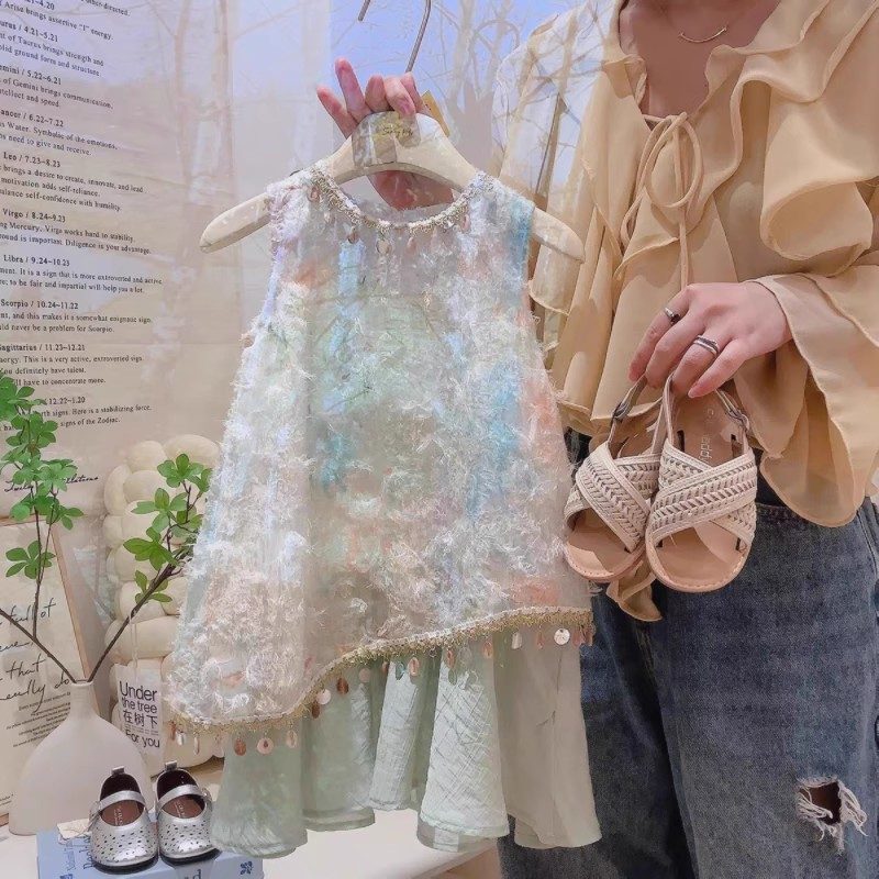 y1226 - Colorful Sleeveless Vest Dress - 图片 4