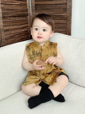 y1245 - CNY Style Vest Summer Bamboo Tang Suit - 图片 3