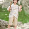 y1252 - CNY Tang suit short-sleeve set - 图片 3