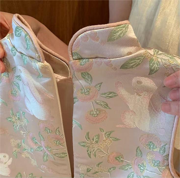 y1288 - CNY Rabbit Tutu Cheongsam (Without Necklace Charms) - Image 4