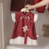 y1299 - CNY Red Goldfish Dress - Image 1
