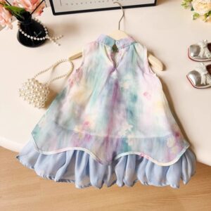y1227 - CNY 3D Flower Blend Dress - 图片 5