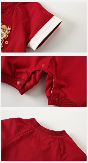 y1269 - CNY Red Little Tang Style Jumper - 图片 5