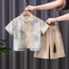 y1246 -CNY Tang Suit Short-sleeve Set - 图片 3