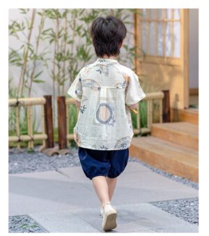 y1244 - CNY Tang Suit Summer Short-sleeve Set - 图片 3