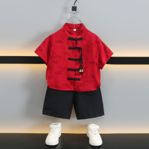 y1314 - CNY Red Bamboo Suit