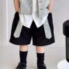 y1304 - CNY Blue Embroidered Vest 3 in 1 suit - 图片 4
