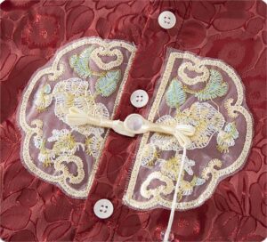 y1233 - CNY Red & Golden Embroidered Set - 图片 4