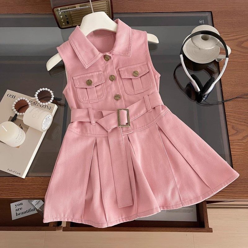y1224 - Fashion Denim Sleeveless Dress - 图片 3