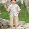 y1252 - CNY Tang suit short-sleeve set - 图片 6