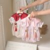 y1295 - CNY Butterfly Pendant Romper - 图片 2