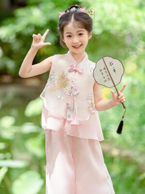 y1228 - CNY Pink Floral Frog Set - 图片 4