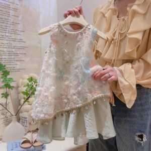 y1226 - Colorful Sleeveless Vest Dress - 图片 2