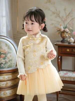 y1273 - CNY Cheongsam Vest Dress - 图片 6