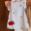 y1255 - Unique American Style Girls Plaid Tank Dress - 图片 3