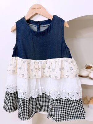 y1346 - Flora Patchwork Dress - Image 2