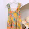 y1358 - Colorful Flower Lace Dress With Hat - 图片 3