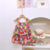 y1359 - Colorful Tulip Dress With Hat - 图片 1