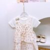 y1362 - Color Cherry Faux Two-piece Dress - 图片 7