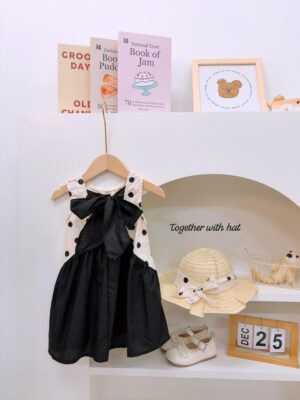 y1363 - Black Polka Dots With Hat - Image 3