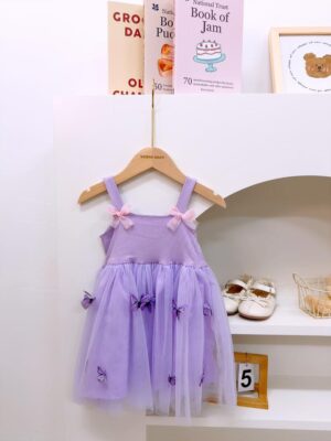 y1375 - 3D Butterfly Camisole Mesh Dress - 图片 5