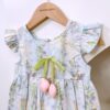 y1376 - Tulip Floral Flying Sleeves Dress - 图片 2