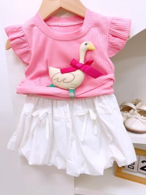 y1378 - 3D Duck Flying Sleeve Set - 图片 3