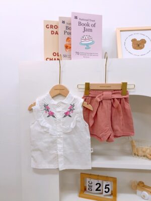 y1379 - Pink Rose Button Set - 图片 5