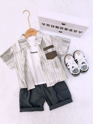 y1381 - Blending Stripe 3 in 1 Set - 图片 1
