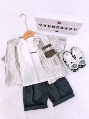 y1381 - Blending Stripe 3 in 1 Set - 图片 5