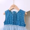y1432 - Denim Mesh Dress - 图片 3